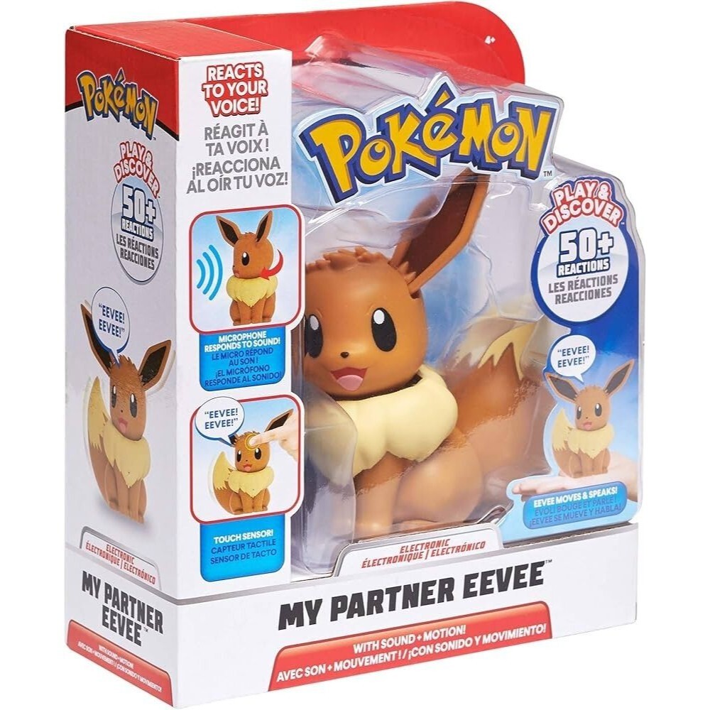 Pokémon My Partner Eevee Interactive Figure with Sound and Motion NEW